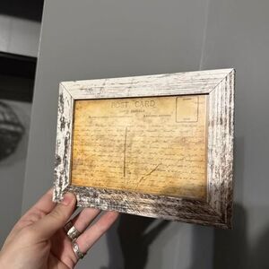 Distressed White Vintage Postcard Picture Frame farmhouse boho